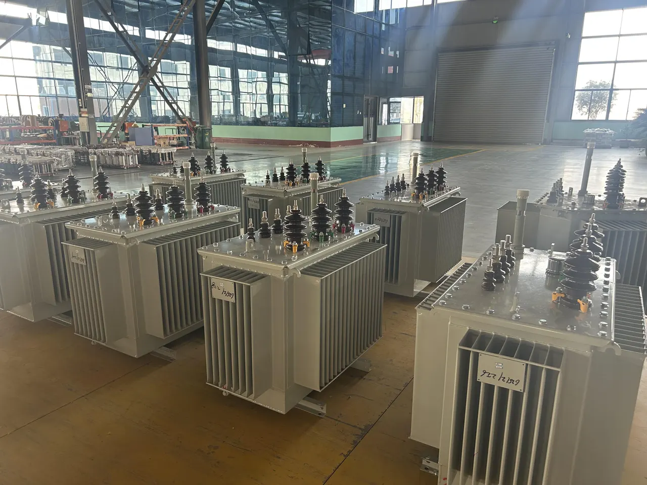 Equipos de distribución en las instalaciones de Jinxing